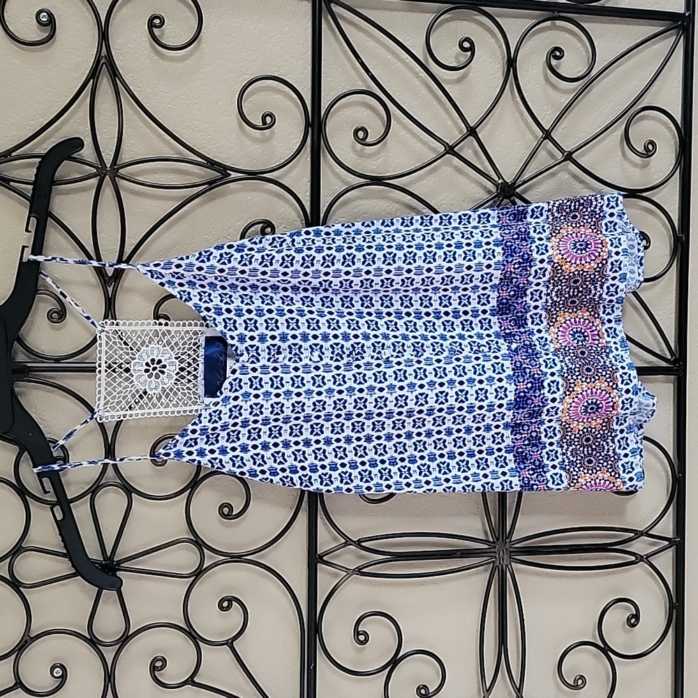 M Blue Rain Sleeveless Top